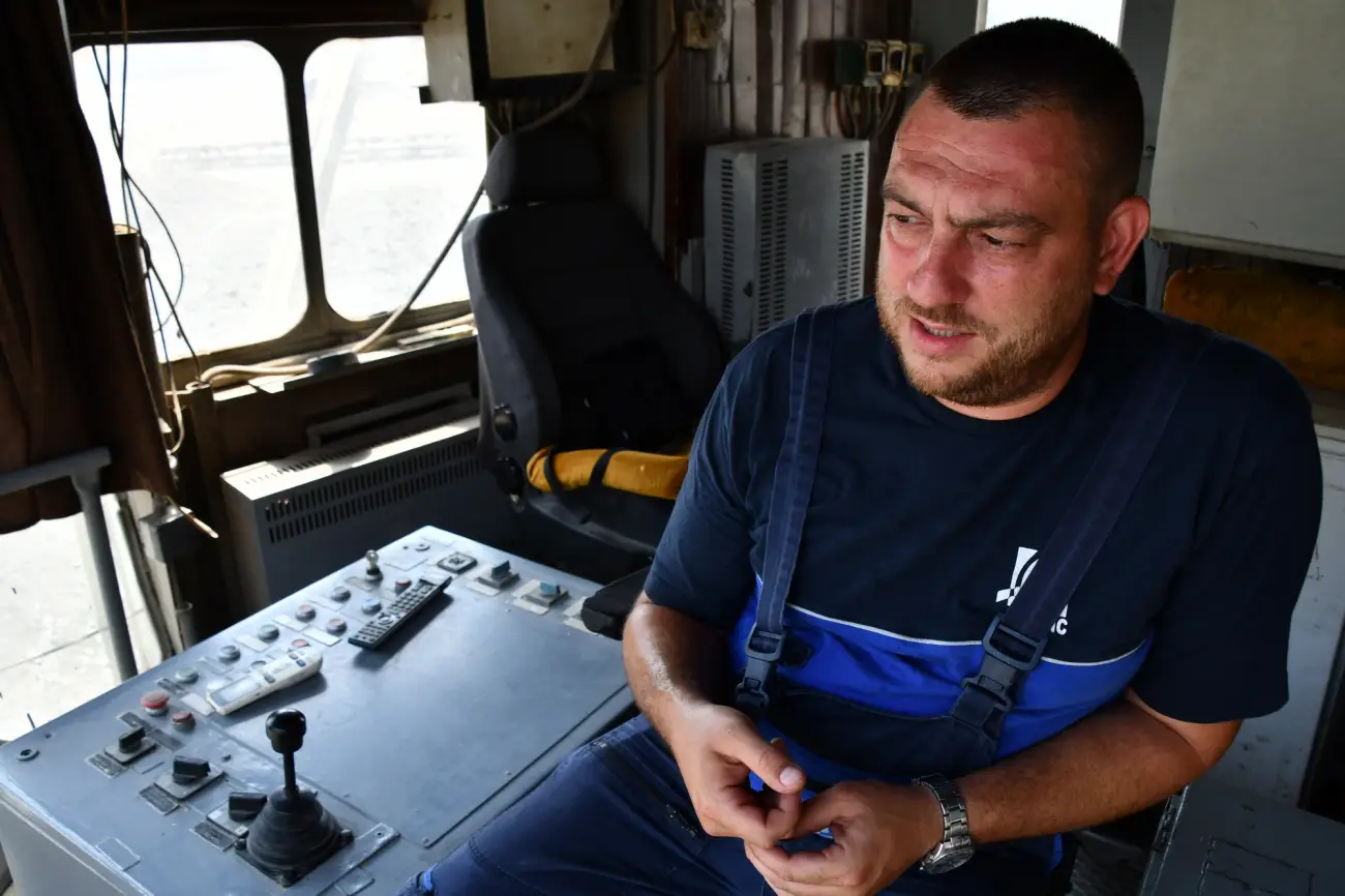Bagerista Danijel Popović, Foto: TE-KO Kostolac