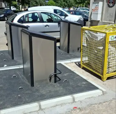 Nova tri podzemna kontejnera postavljena u Vardarskoj ulici