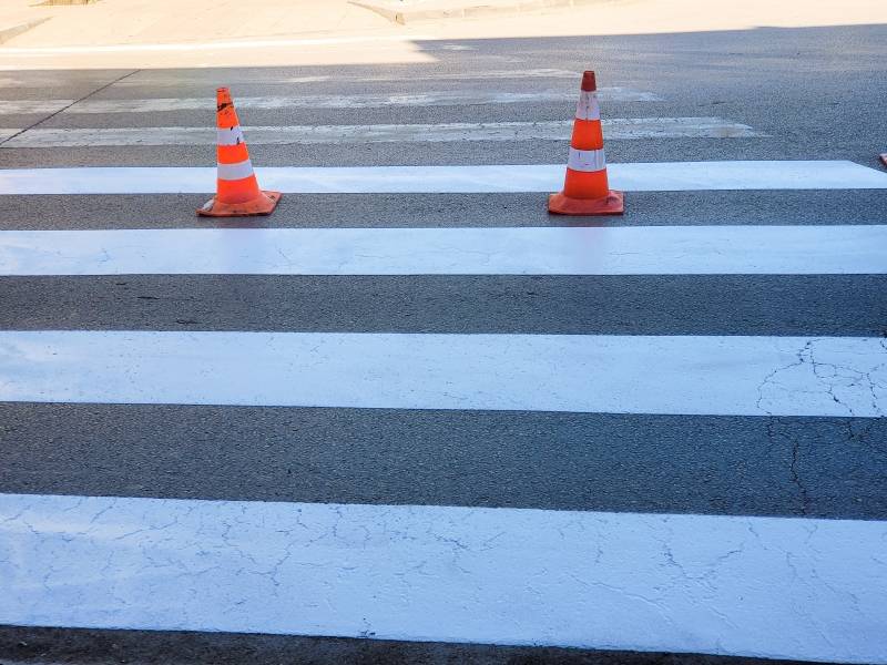 Obeležavanje horizontalne signalizacije u Požarevcu