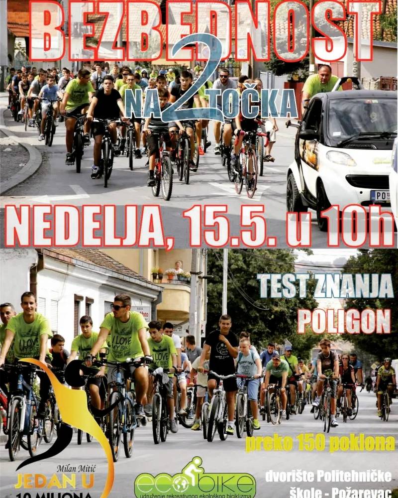 "Bezbedno na dva točka" u nedelju 15. maja