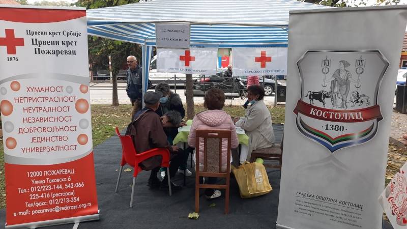 Akcija provere zdravstvenog stanja starijih građana u Kostolcu