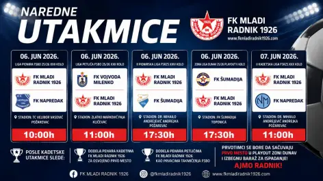 Važan vikend za FK „Mladi Radnik 1926“: Seniori igraju za opstanak, kadetima stiže šampionski pehar