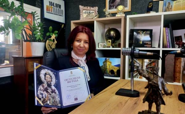 Žukovski: Svetosavska nagrada je najviše priznanje u oblasti obrazovanja i veoma sam ponosna (VIDEO)