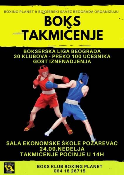 Bokserska Liga Beograda u nedelju u Požarevcu