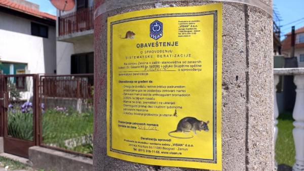 Deratizacija u Požarevcu od 13. oktobra