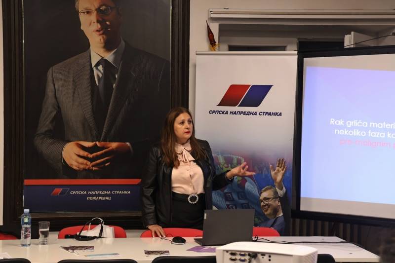 Tribina Unije žena SNS Požarevac o značaju ranog otkrivanja raka grlića materice i HPV vakcinaciji