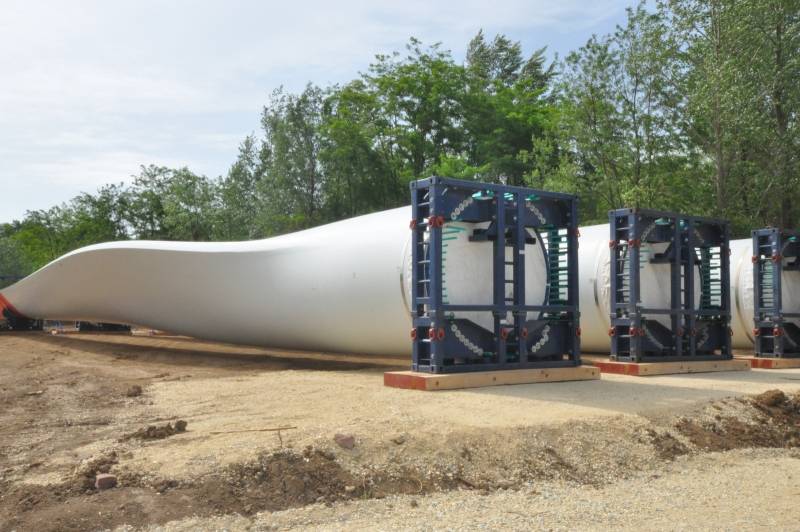 Na gradilištu vetroparka „Kostolac“ - Stigli prvi segmenti za stubove i elise