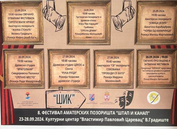 Festival amaterskih pozorišta “Štap i kanap“