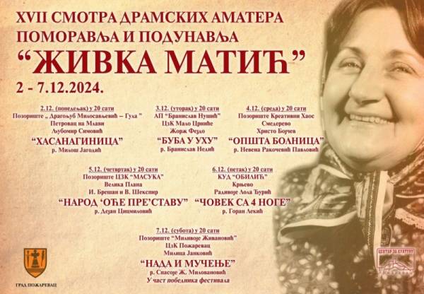 Smotra u čast Živke Matić od 2. decembra