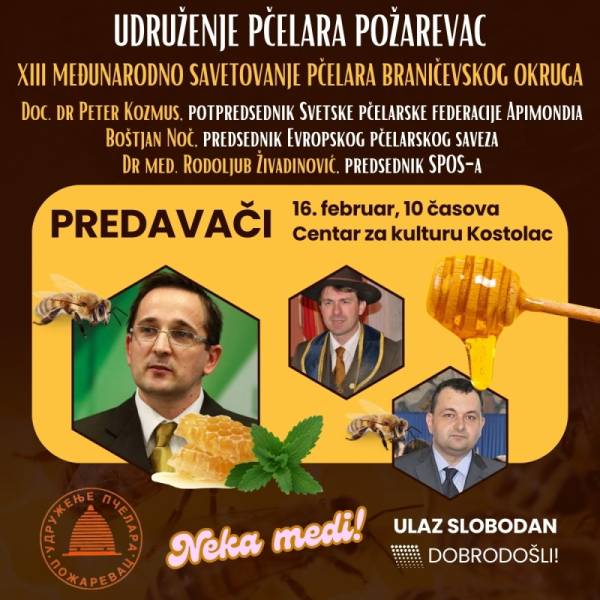 XIII Regionalno savetovanje pčelara Braničevskog okruga u nedelju