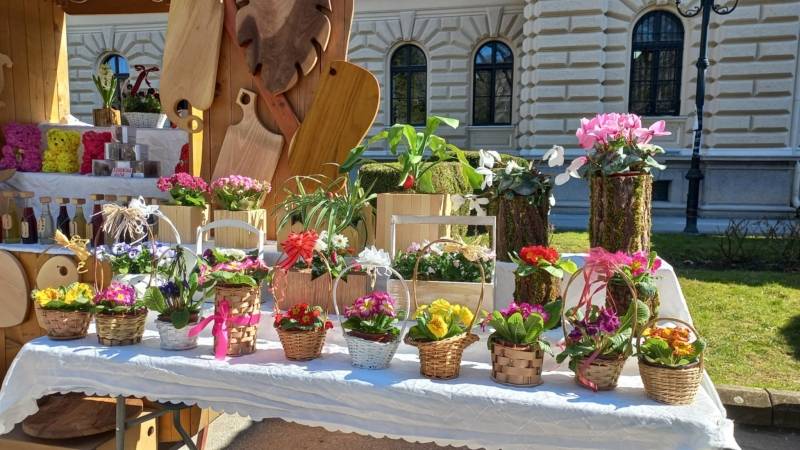Prodaja cveća i poklona u gradskom parku (FOTO)