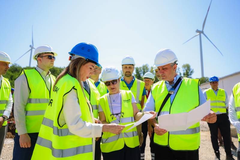 Dubravka Đedović Handanović, ministarka rudarstva i energetike, obišla radove na izgradnji VE „Kostolac“