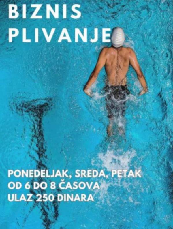 Biznis plivanje na Gradskom bazenu