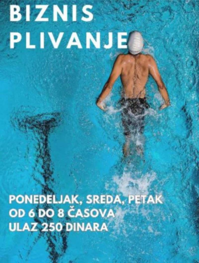 Biznis plivanje na Gradskom bazenu