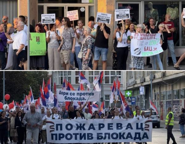 U Požarevcu održana dva skupa – „Protiv blokada“ i „Oči u oči“