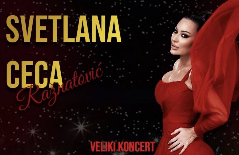 Ceca nastupa u Požarevcu 26. decembra