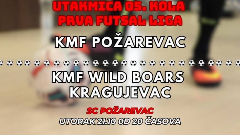 Futsal u Požarevcu: večeras KMF protiv Wild Boars