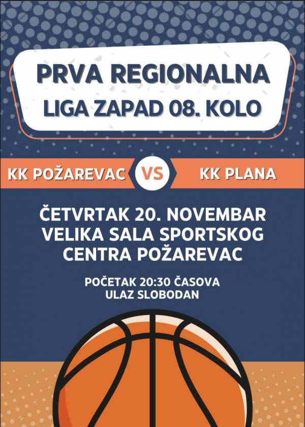 Košarkaši Požarevca večeras dočekuju KK Plana
