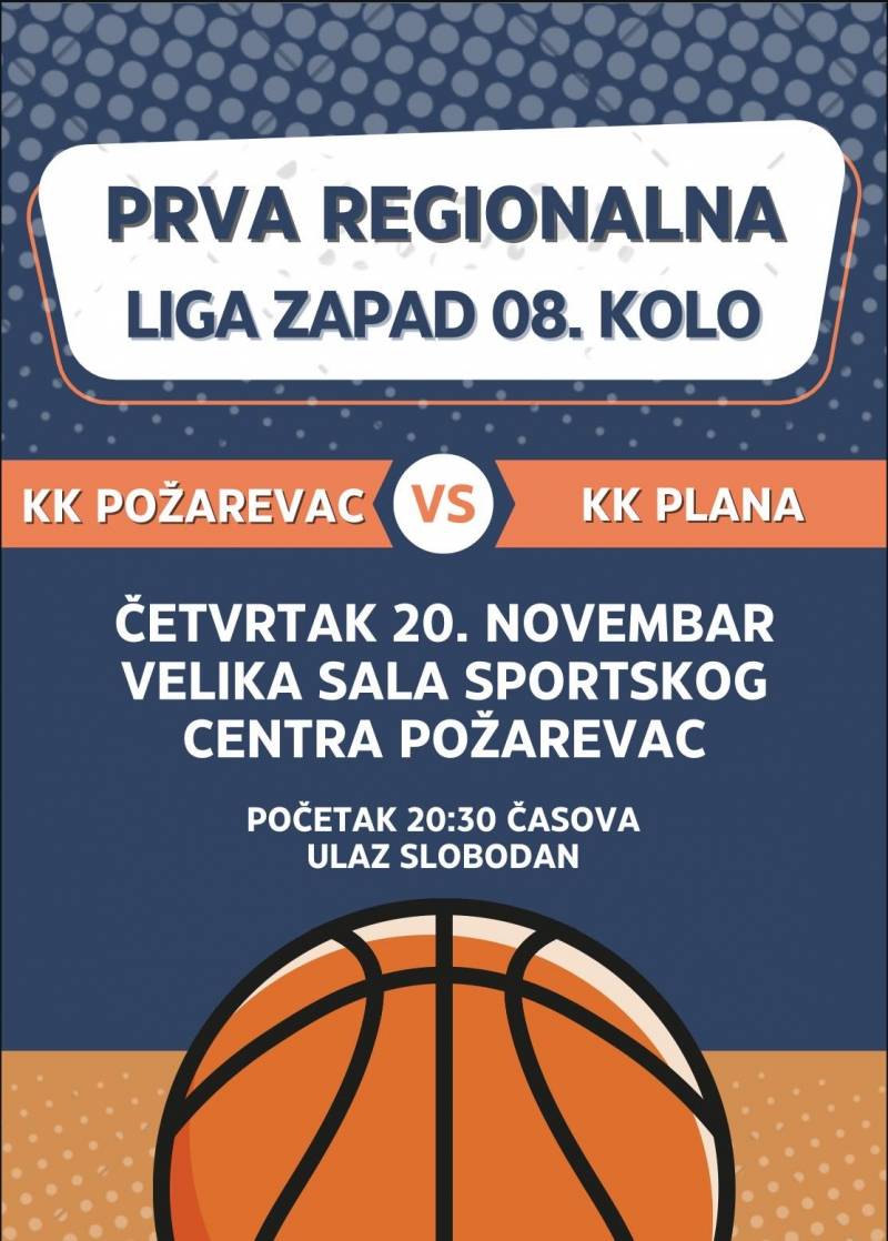 Košarkaši Požarevca večeras dočekuju KK Plana