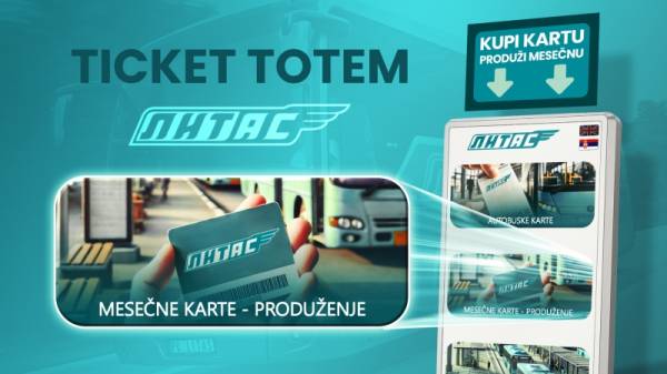 Produženje mesečnih karata bez čekanja – putem ticket totema