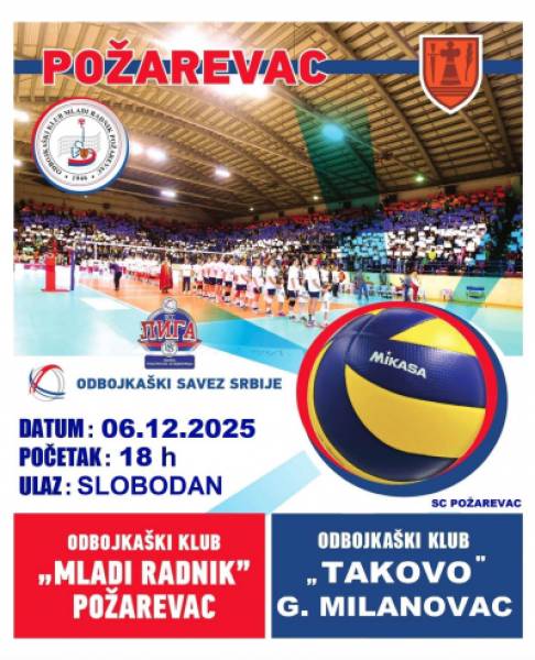 OK “Mladi radnik” dočekuje “Takovo”