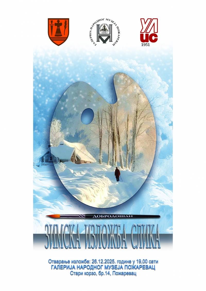 Zimska izložba slika Ulisa Milene Pavlović Barili u Požarevcu