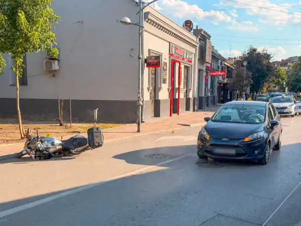 Sudar automobila i motocikla na raskrsnici u Požarevcu