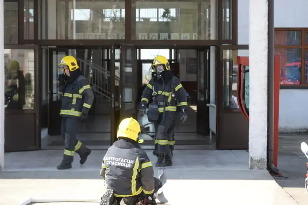 Taktička vežba u OŠ „Dude Jović“: Gašenje požara i evakuacija