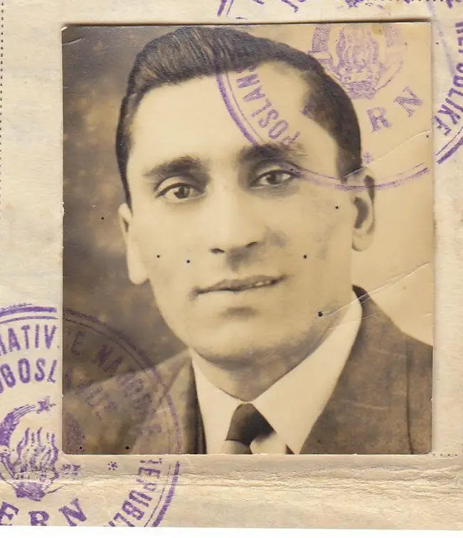 Fotografija sa putne isprave iz Berna, foto: Privatna arhiva