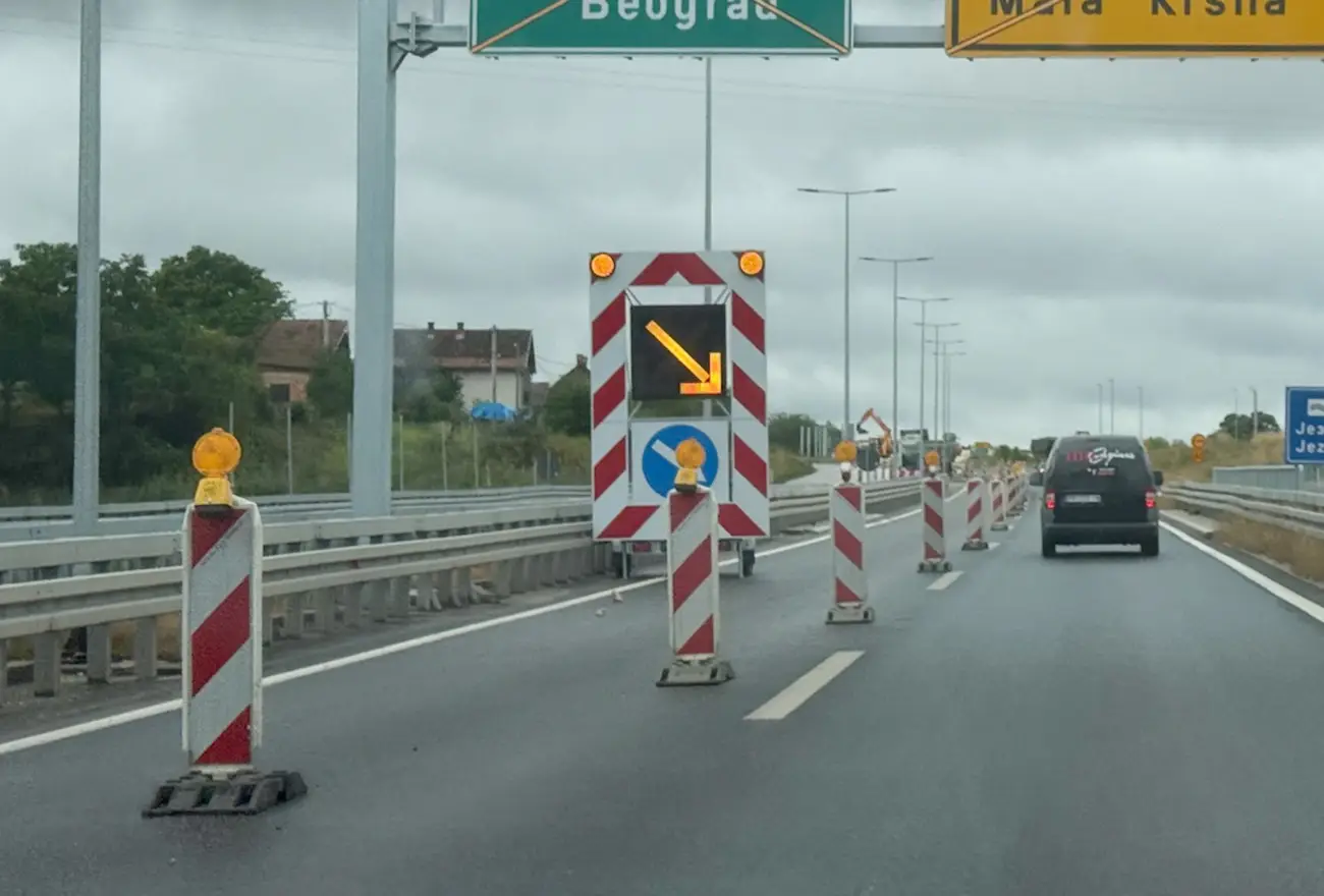 Izmenjen saobraćaj na auto-putu E-75 kod Požarevca i Velike Plane