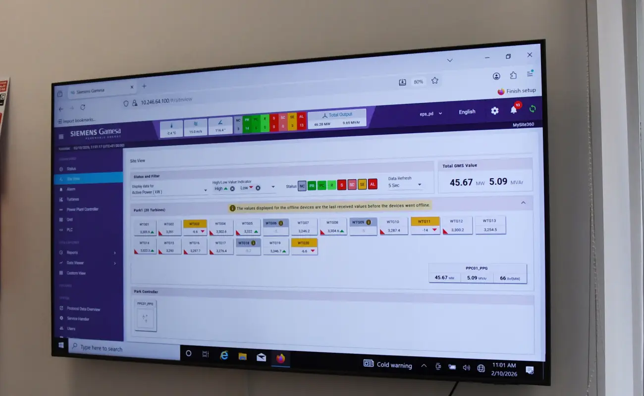 Rad vetroelektrane „Kostolac“ - Nova energija za energetsku stabilnost