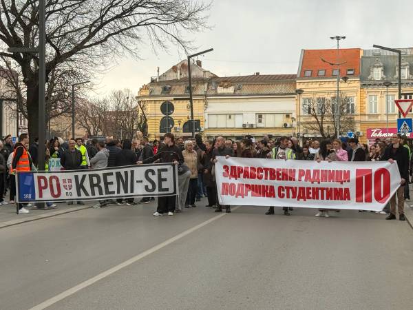 Studenti u Požarevcu obeležili godinu dana od početka protesta