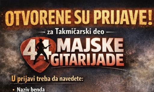 Otvorene prijave za 44. Majsku gitarijadu u Požarevcu