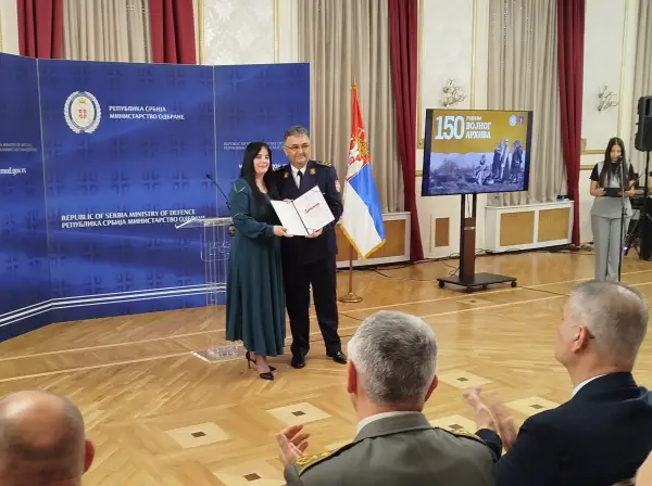 Istorijskom arhivu Požarevac priznanje Vojnog arhiva za dugogodišnju saradnju
