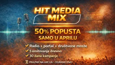 HIT Radio obeležava 25 godina uz 50% popusta na HIT MEDIA MIX paket