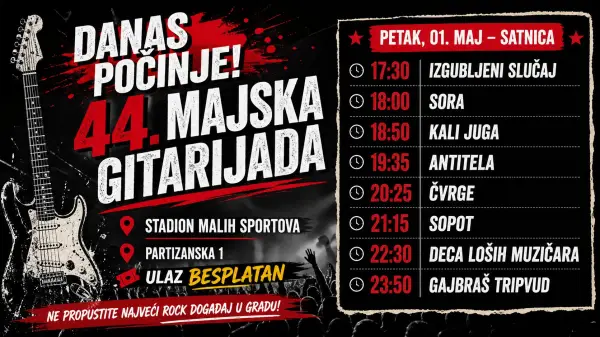 Počinje Majska gitarijada u Požarevcu